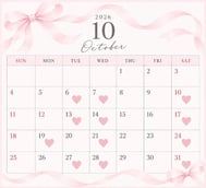 10월스케줄♡