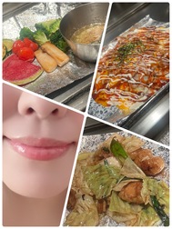 맛있는 것 먹고 행복